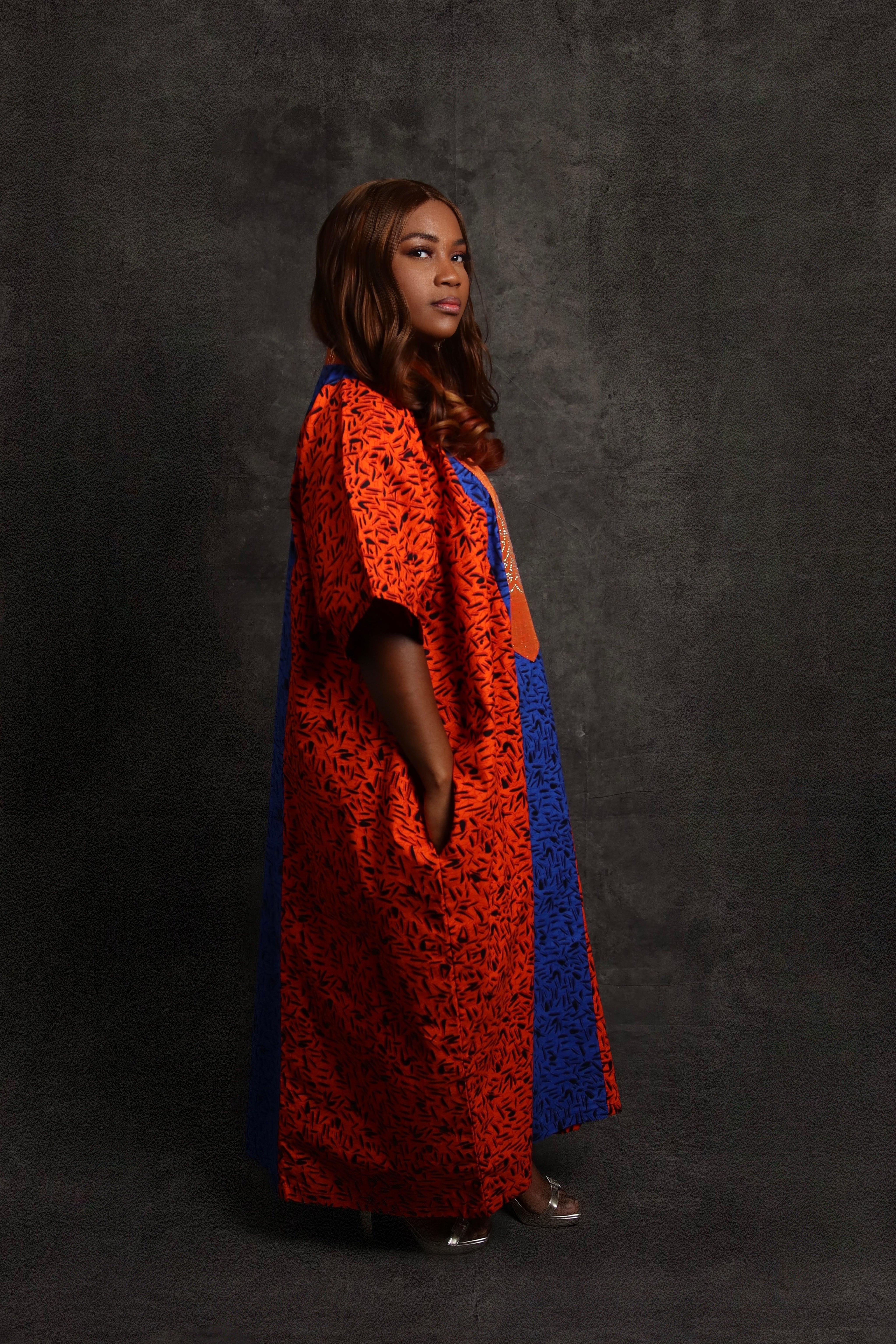 OMIDAN DRESS | ORANGE