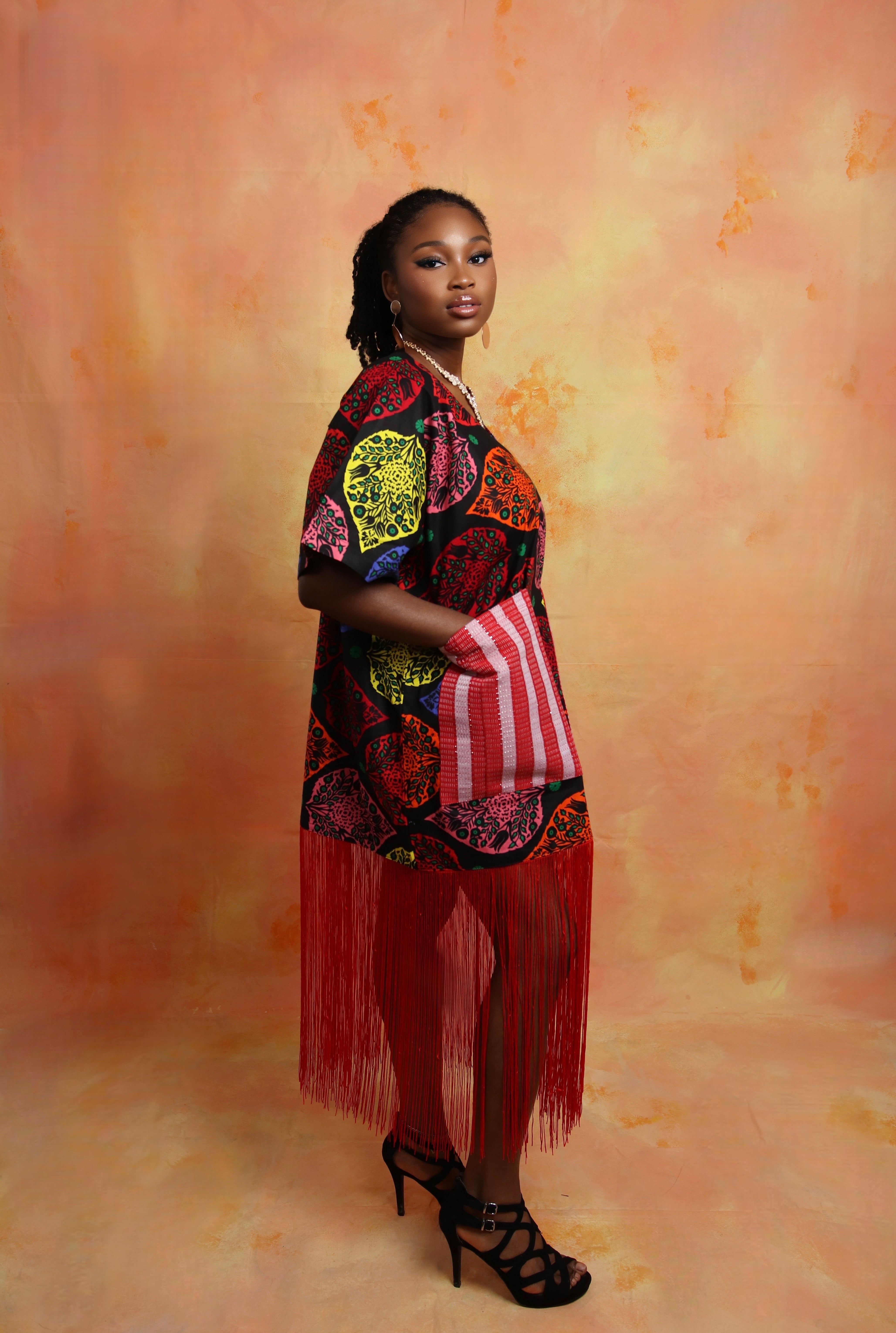 SANAA FRINGE DRESS | MULTICOLOR