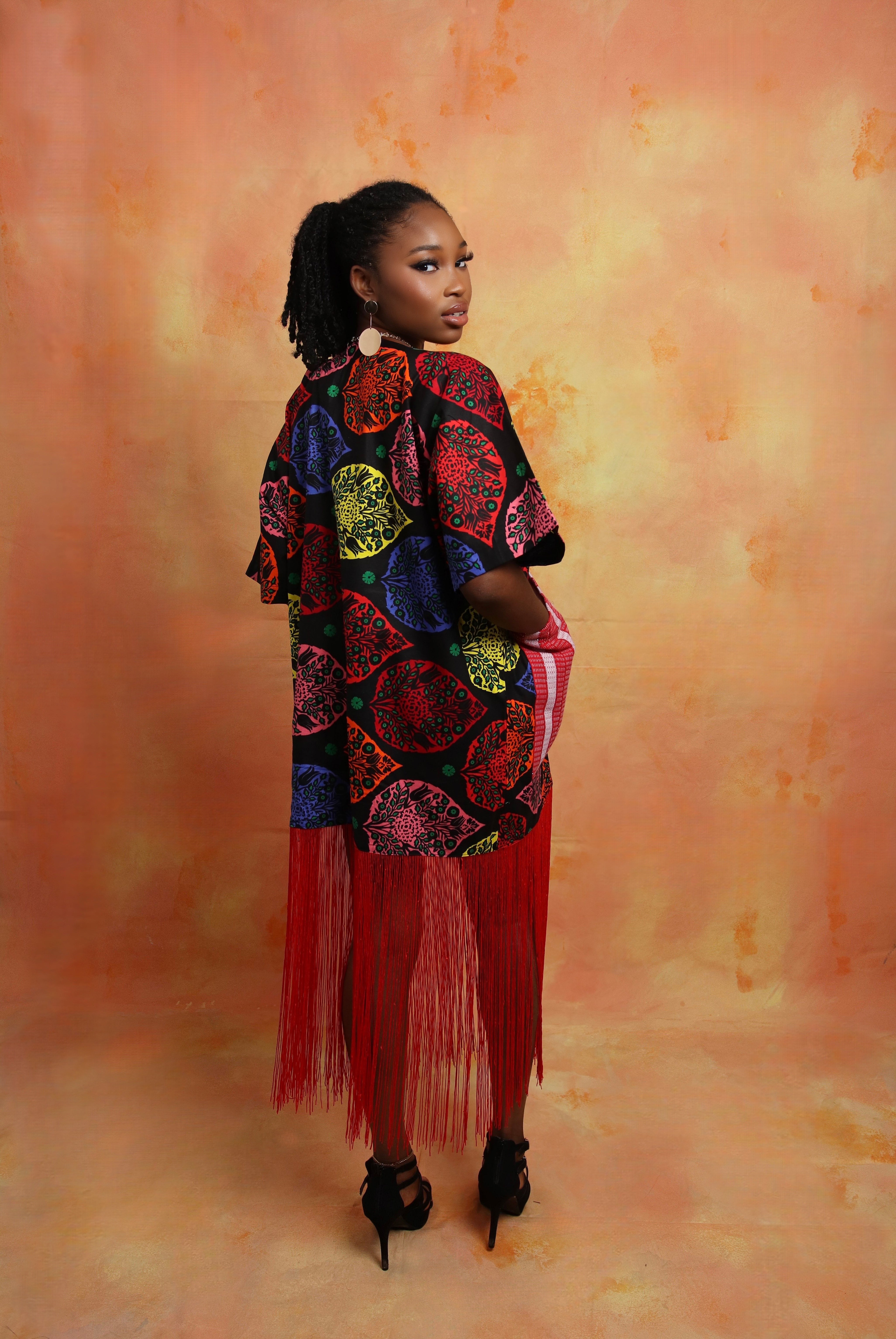 SANAA FRINGE DRESS | MULTICOLOR