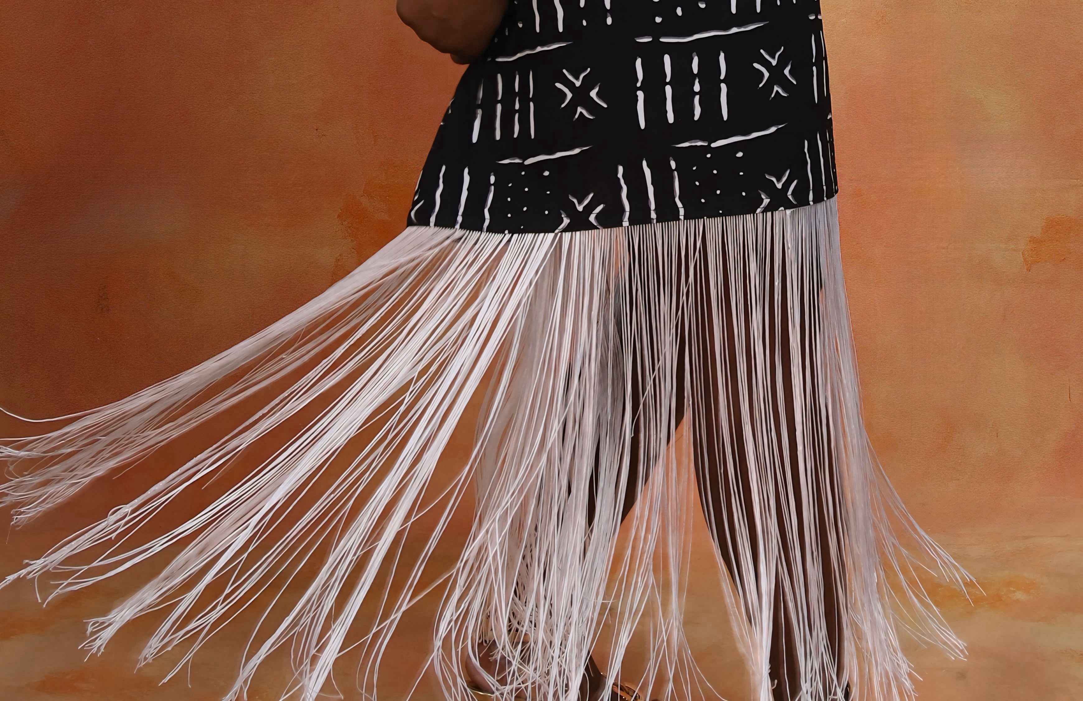 SAFAA FRINGE DRESS | WHITE